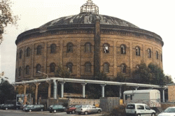 GIS Anwendung Gas (Gasometerbild in Leipzig) Gasometer in Leipzig zum Thema GIS Gas
